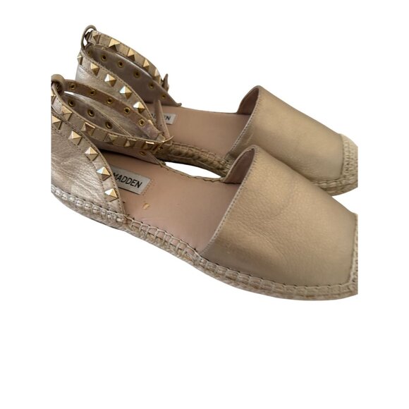 STEVE MADDEN Alissa Gold Studded Espadrille Flats Size 7 - Picture 5 of 10